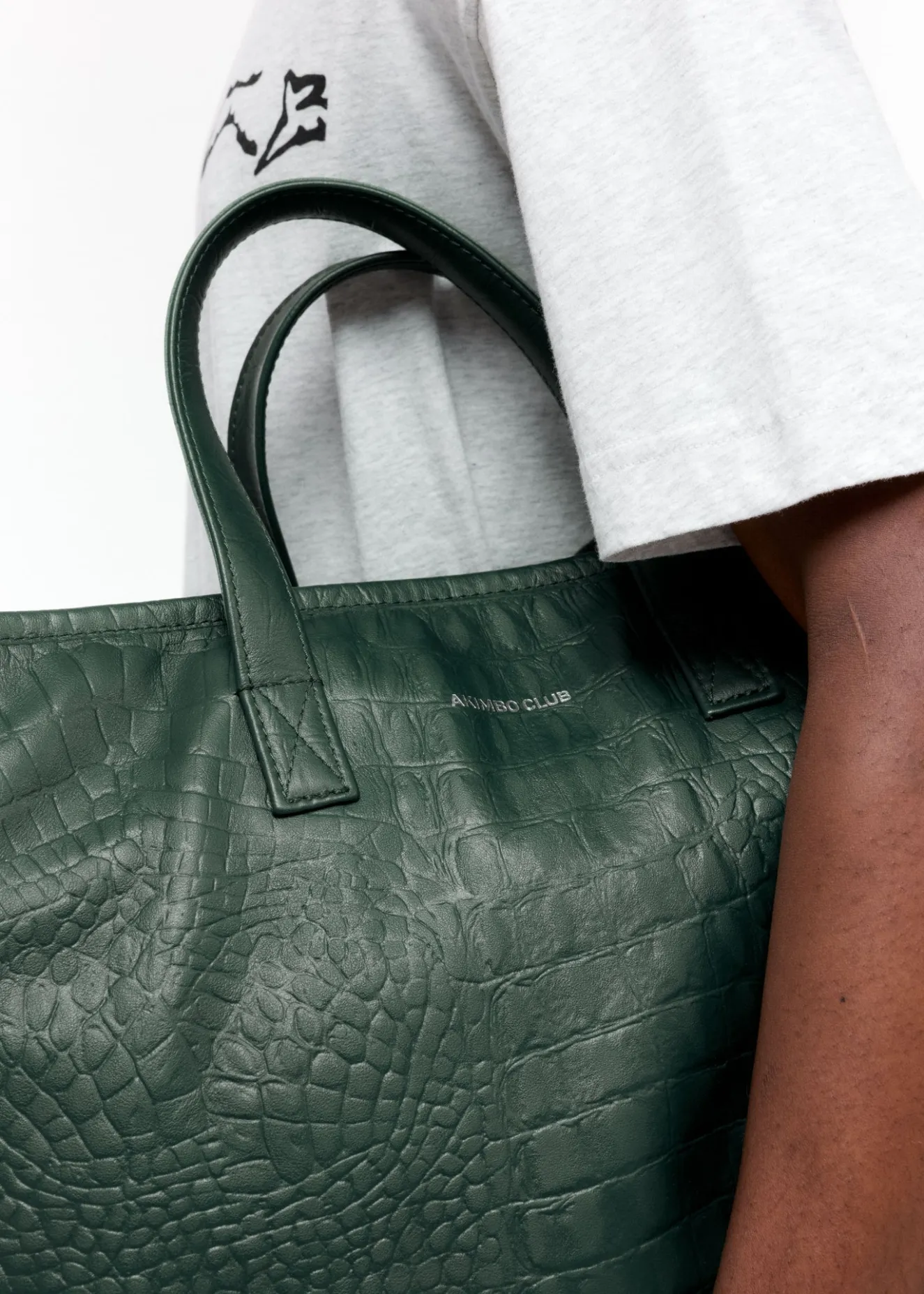 Hot AKIMBO X CB CROC EMBOSSED LEATHER BAG Accessories|Leather