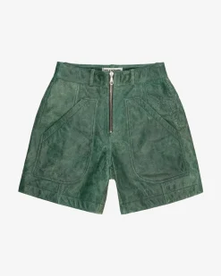 CB CRACKED LEATHER SHORTS Shorts