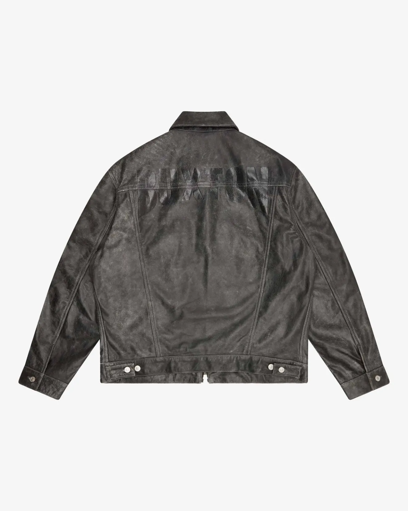 Online CB CRACKED LEATHER TRUCKER Outerwear|Leather
