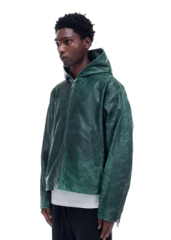 Sale CB HOODED LEATHER JACKET Outerwear|Leather