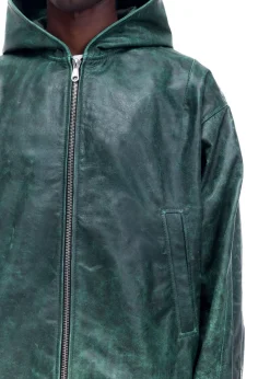 Sale CB HOODED LEATHER JACKET Outerwear|Leather