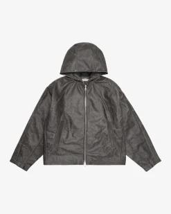 Sale CB HOODED LEATHER JACKET Outerwear|Leather
