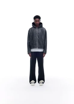 Sale CB HOODED LEATHER JACKET Outerwear|Leather