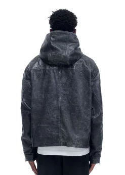 Sale CB HOODED LEATHER JACKET Outerwear|Leather
