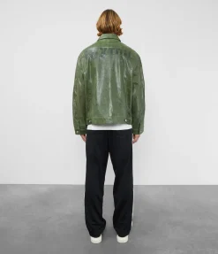 Sale CB LEATHER TRUCKER Outerwear|Leather