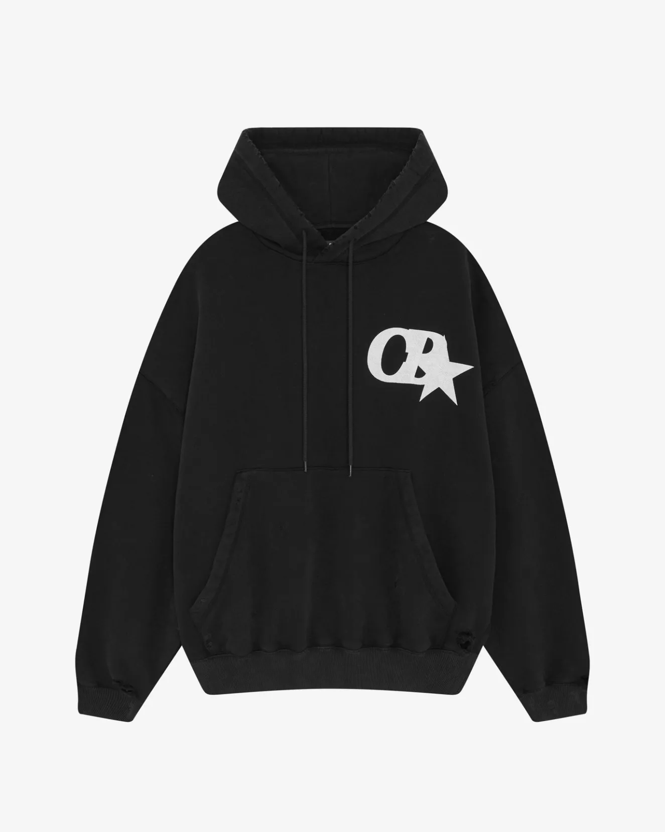 Online CB STAR DISTRESSED POCKET HOODIE Hoodies