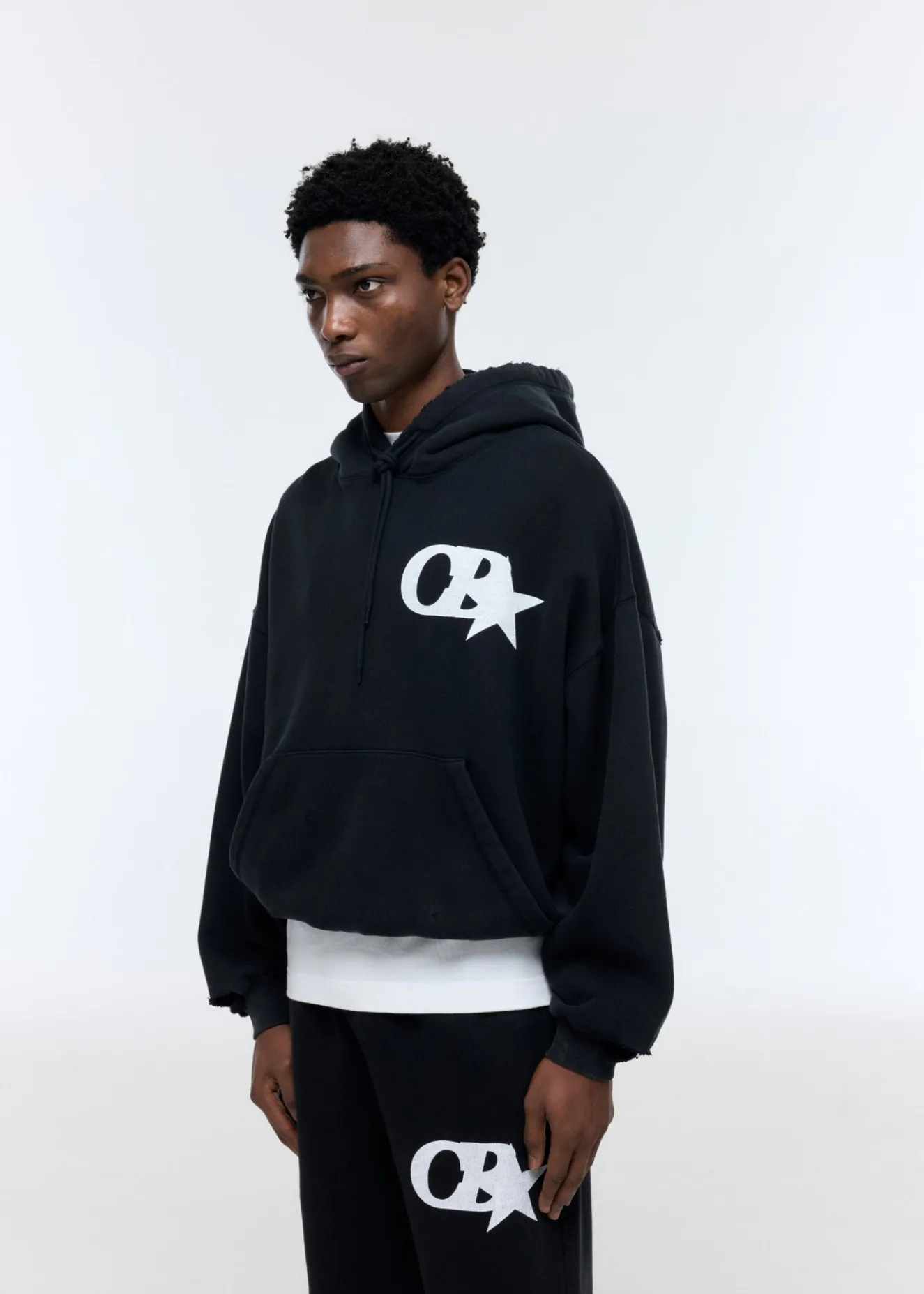 Online CB STAR DISTRESSED POCKET HOODIE Hoodies