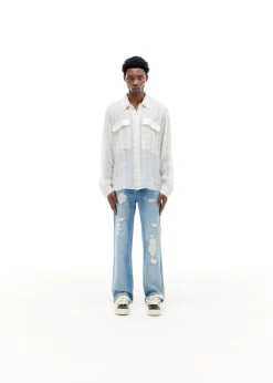 Online CHECKED SLUBBY SHIRT Shirts