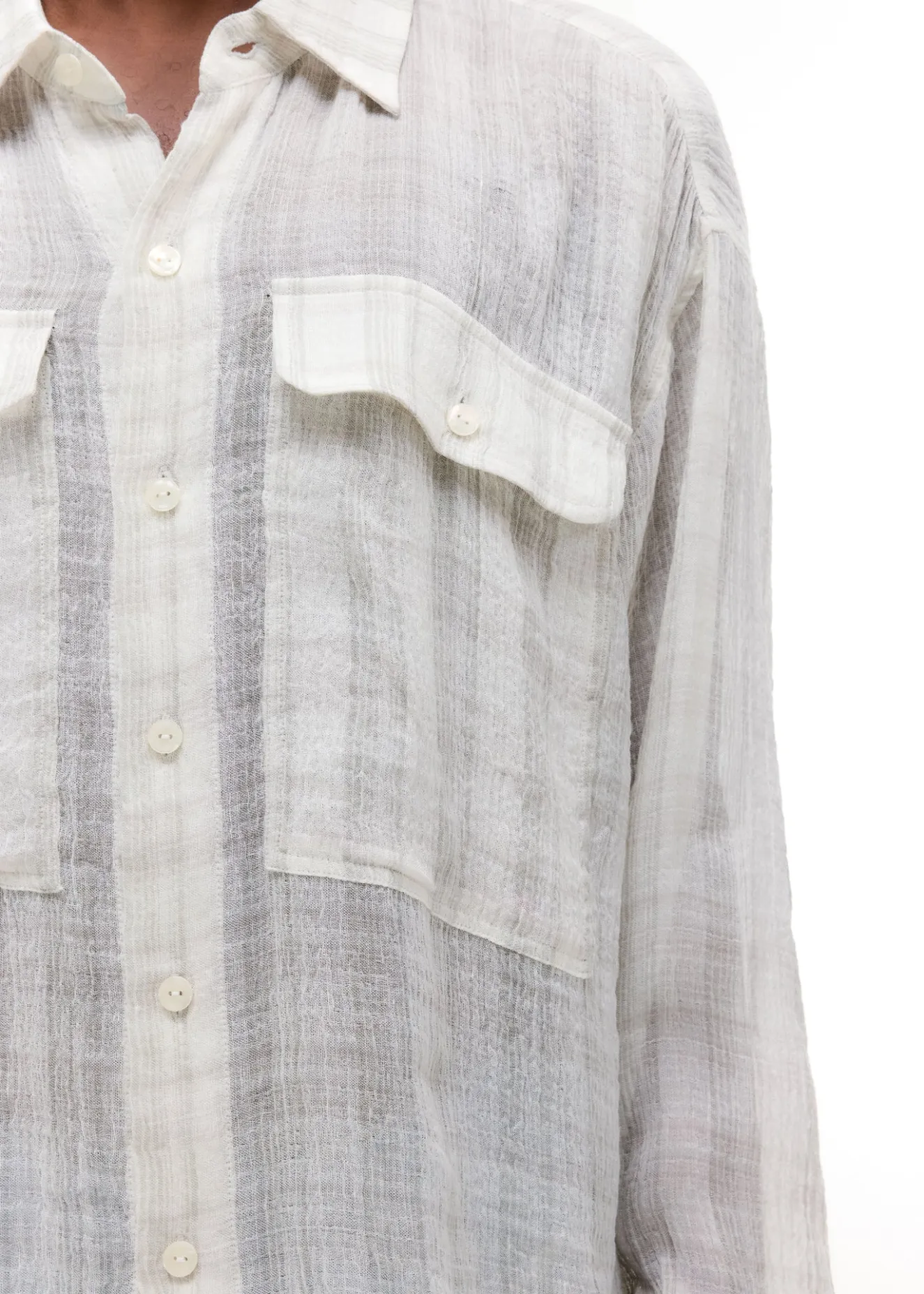 Online CHECKED SLUBBY SHIRT Shirts