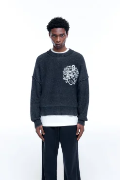 New COLLEGIATE CREST KNIT SWEATER Knitwear