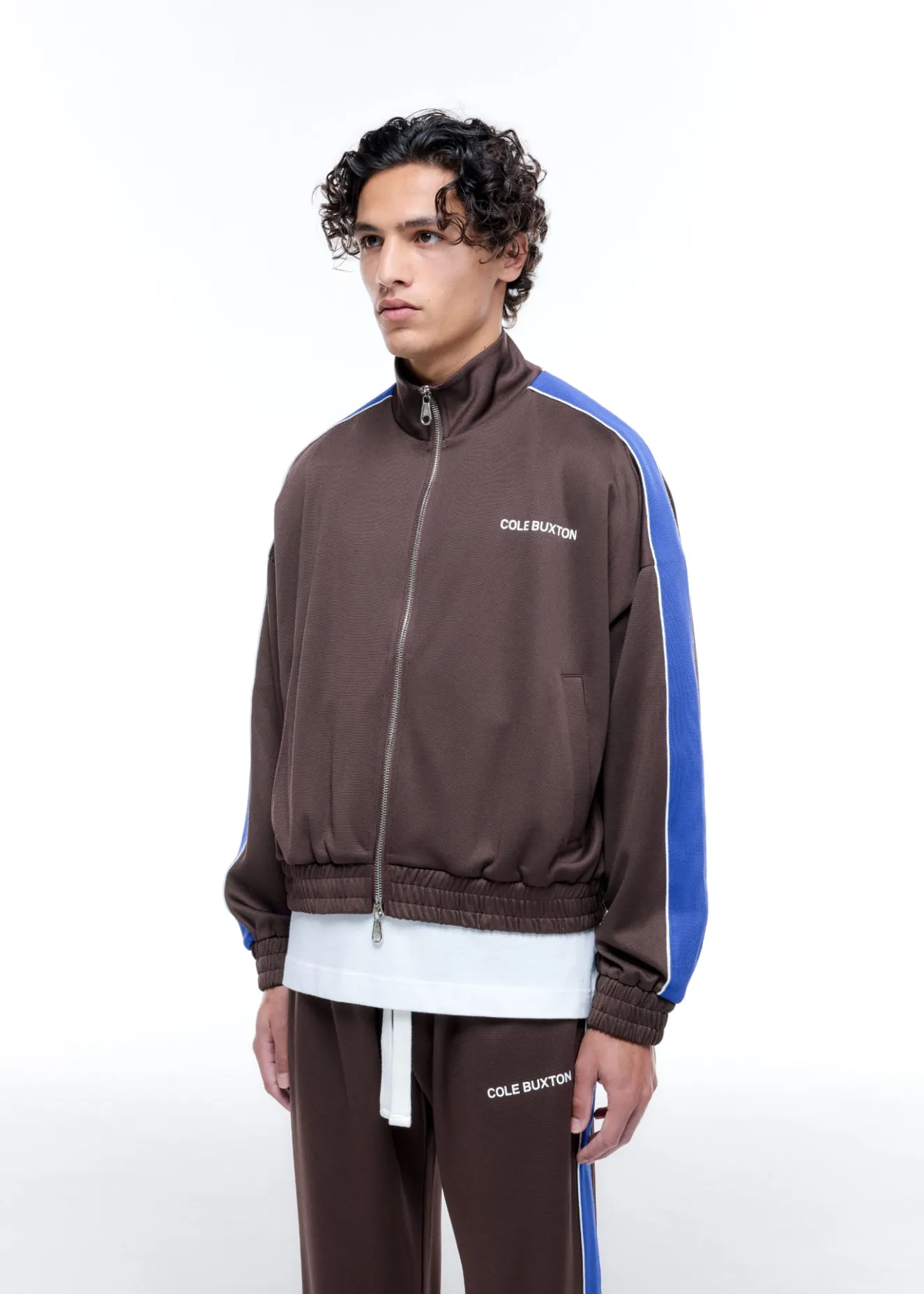 Hot CONTRAST TAPE TRACK JACKET Outerwear
