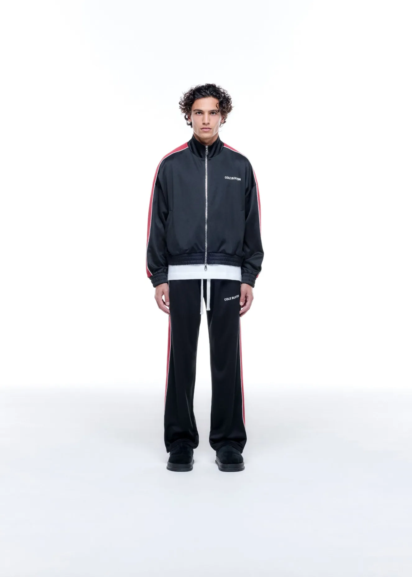 CONTRAST TAPE TRACK JACKET Outerwear