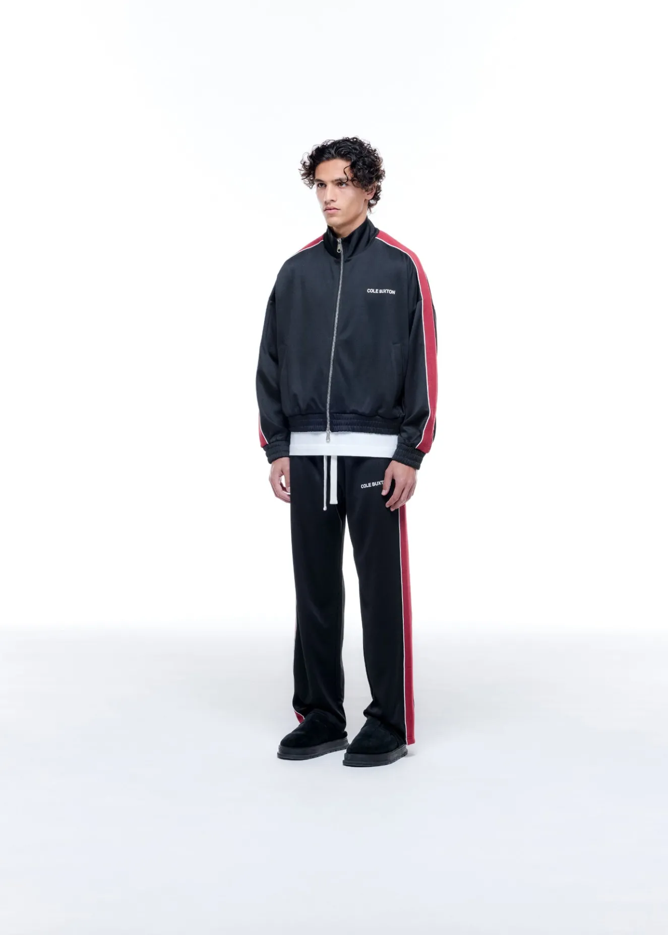 CONTRAST TAPE TRACK JACKET Outerwear