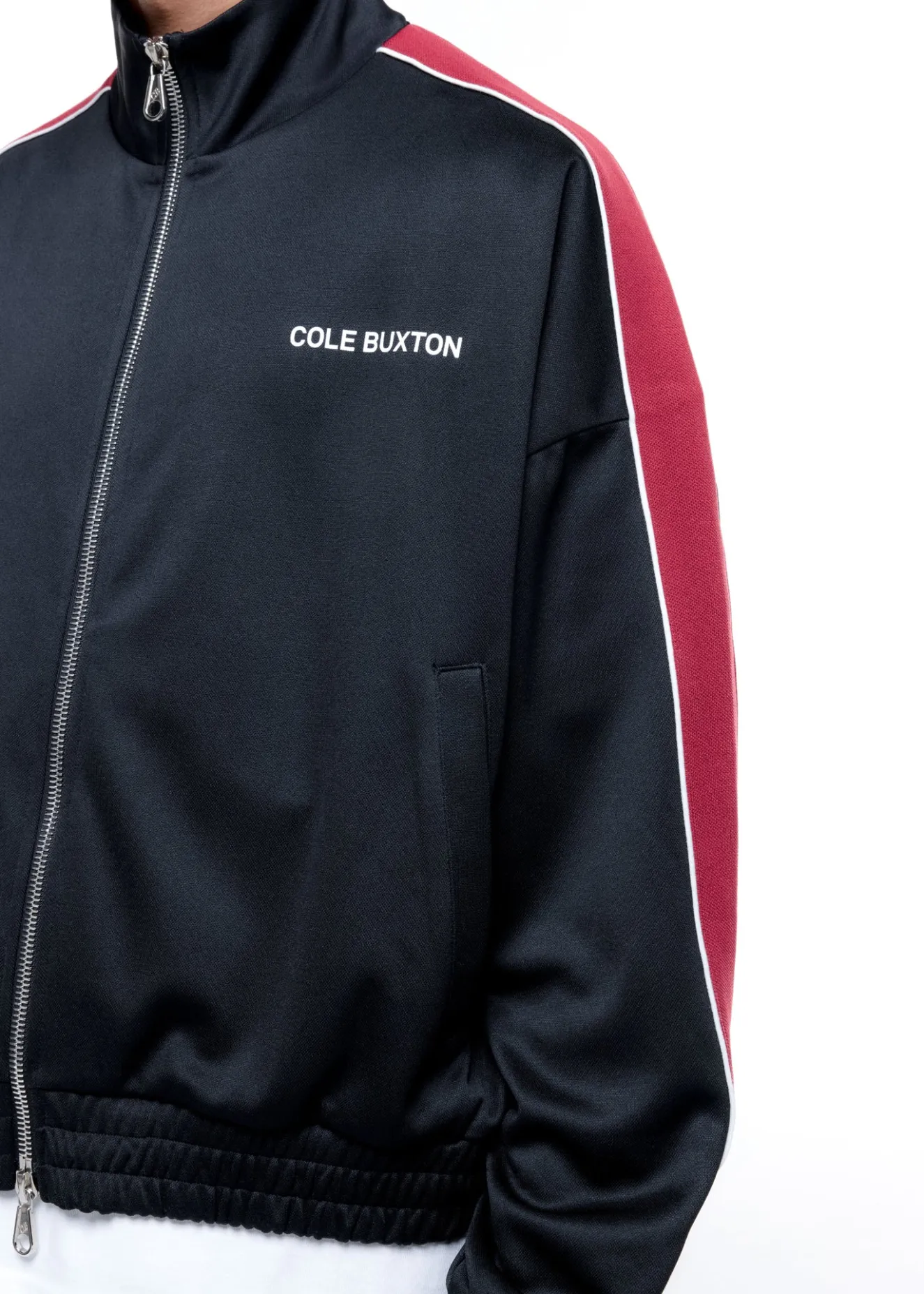 CONTRAST TAPE TRACK JACKET Outerwear