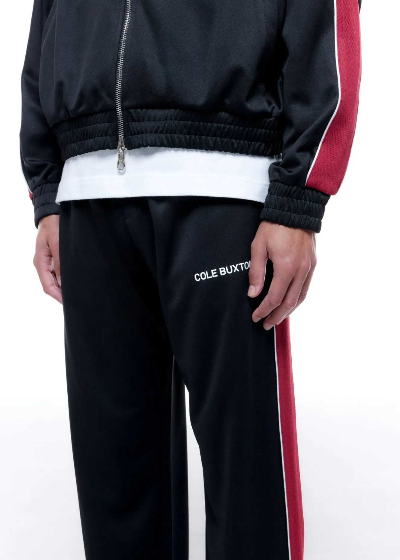 New CONTRAST TAPE TRACK PANT Pants