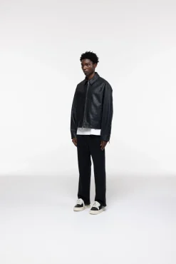 Online CROC LEATHER JACKET Outerwear|Leather