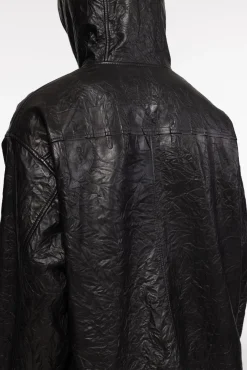 Online CRUNCH ZIPPED LEATHER JACKET Outerwear|Leather