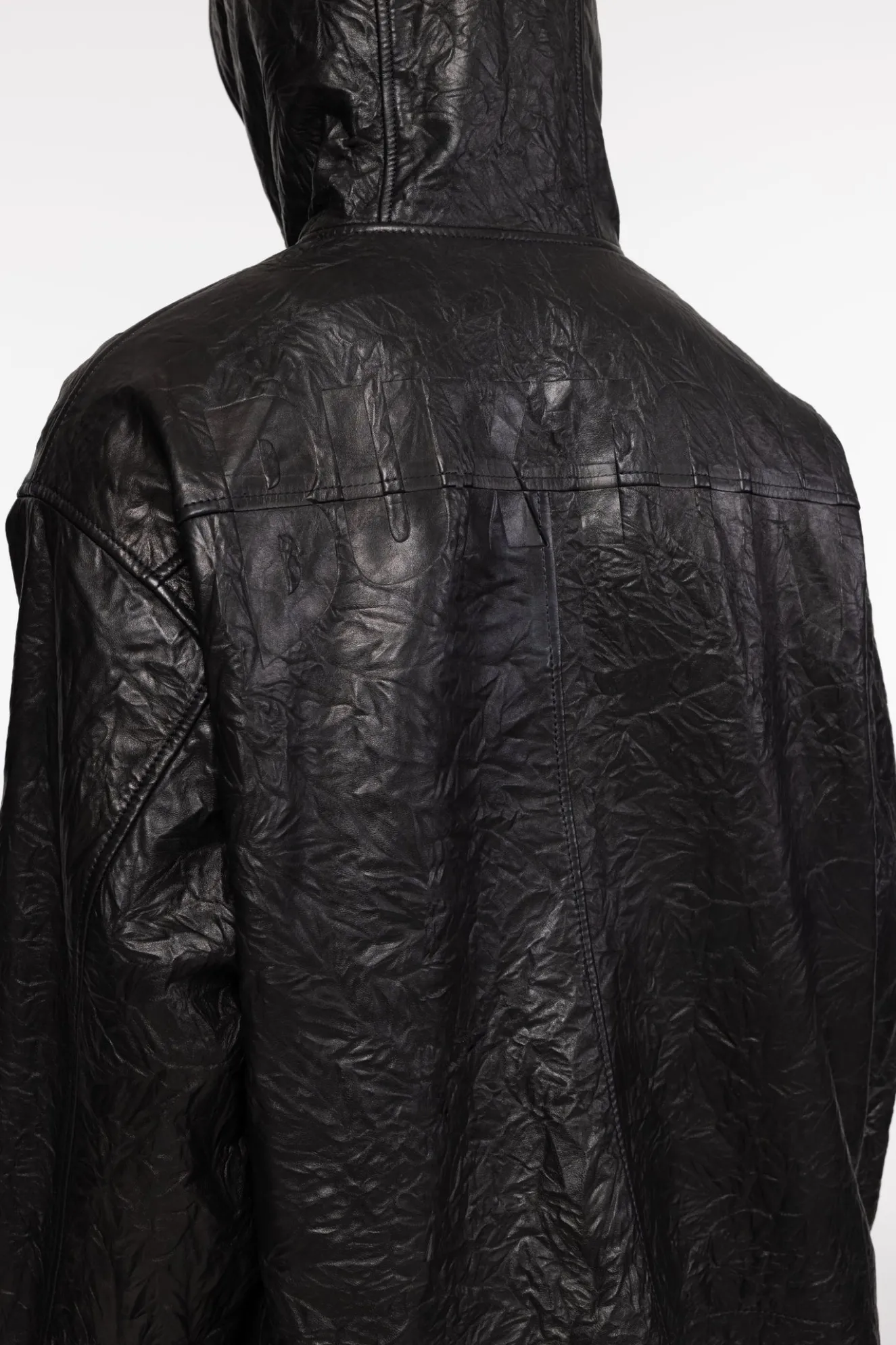 Online CRUNCH ZIPPED LEATHER JACKET Outerwear|Leather