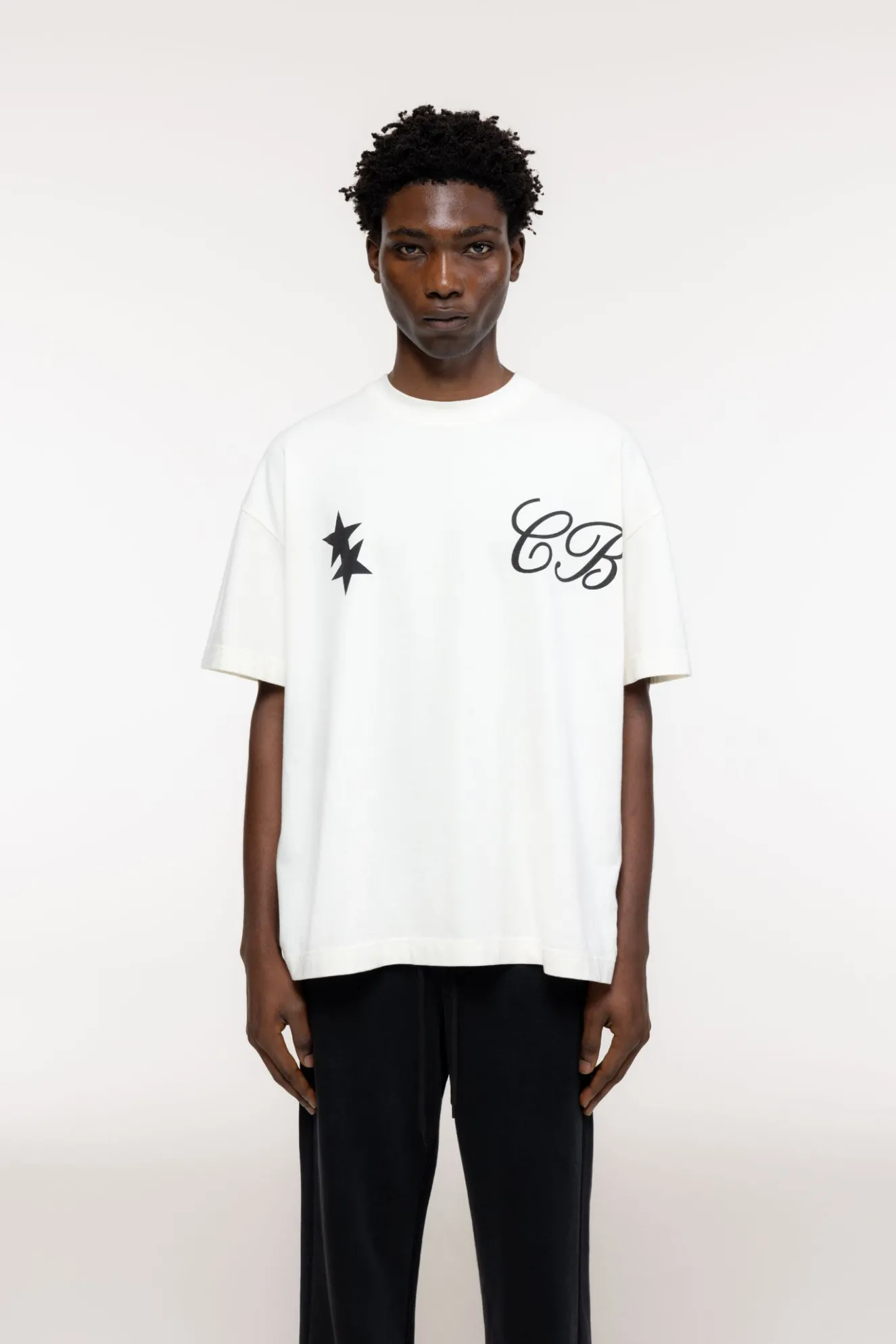 Best CURSIVE TWO STARS T-SHIRT T-Shirts