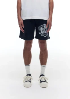 New DISTRESSED COLLEGIATE CREST SHORTS Shorts