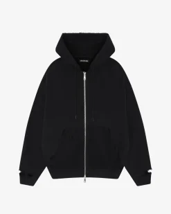 Best DISTRESSED ZIPPED HOODIE Hoodies