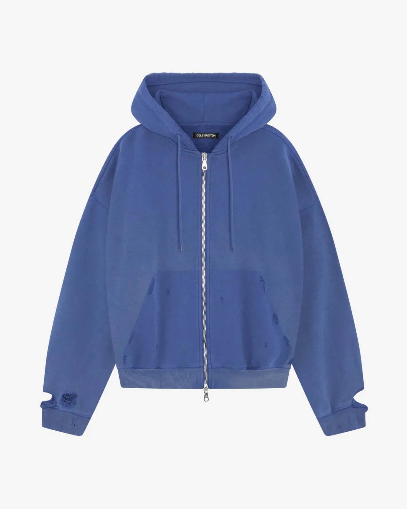 New DISTRESSED ZIPPED HOODIE Hoodies