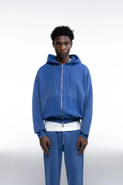 New DISTRESSED ZIPPED HOODIE Hoodies
