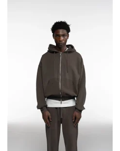 Hot DISTRESSED ZIPPED HOODIE Hoodies