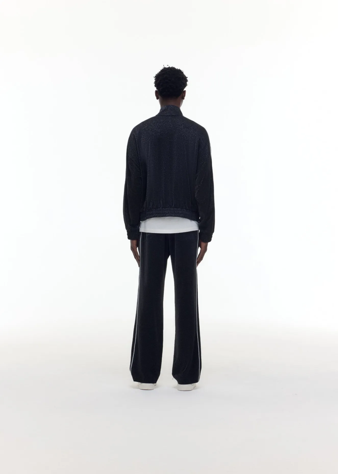 Hot GLITTER PIPED TRACK PANTS Pants