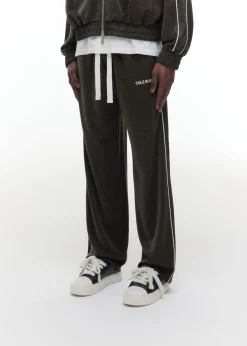 New GLITTER PIPED TRACK PANTS Pants