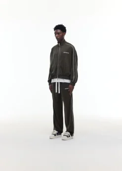 New GLITTER PIPED TRACK PANTS Pants