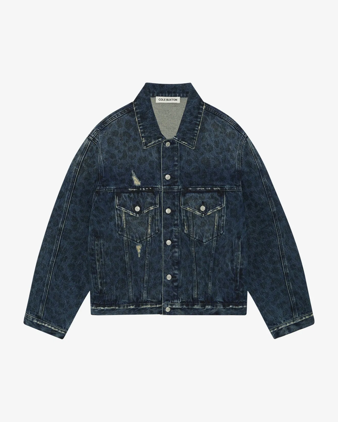 Online LEOPARD PRINT DENIM JACKET Outerwear|Denim