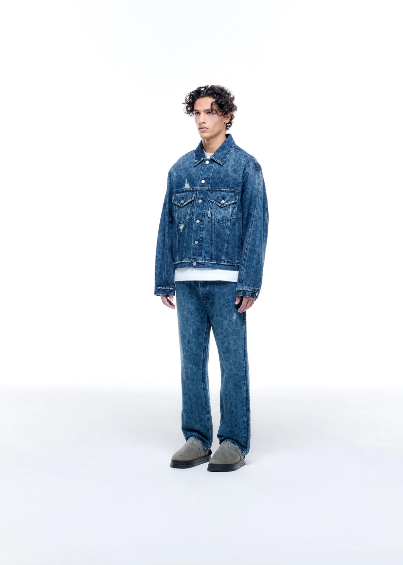 Online LEOPARD PRINT DENIM JACKET Outerwear|Denim