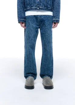 LEOPARD PRINT JEANS Denim