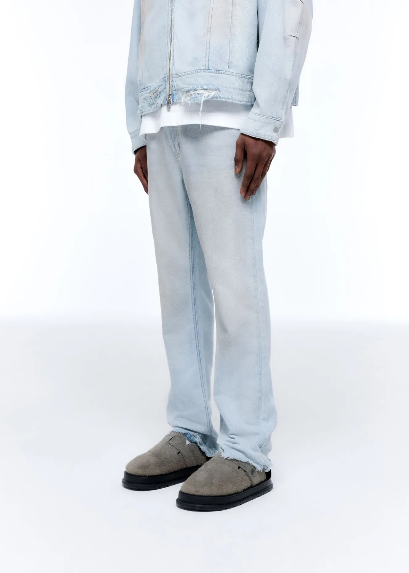 Outlet LIGHT WASH DENIM JEANS Denim