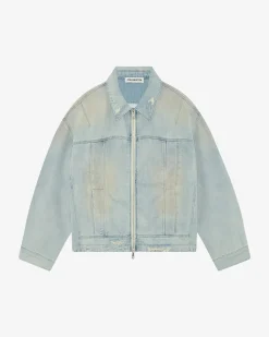 Clearance LIGHT WASH DENIM TRUCKER JACKET Outerwear|Denim