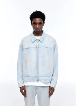 Clearance LIGHT WASH DENIM TRUCKER JACKET Outerwear|Denim