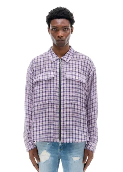 Best LINEN FLANNEL ZIPPED SHIRT Shirts