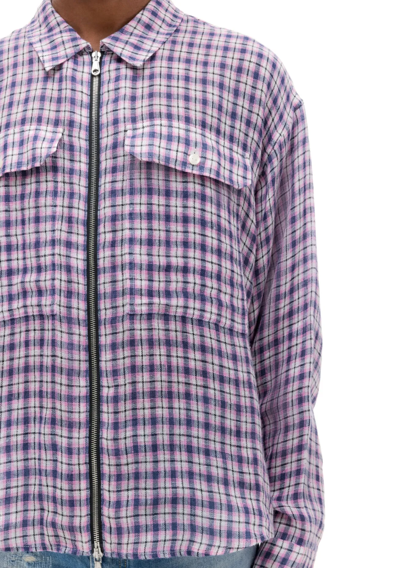 Best LINEN FLANNEL ZIPPED SHIRT Shirts