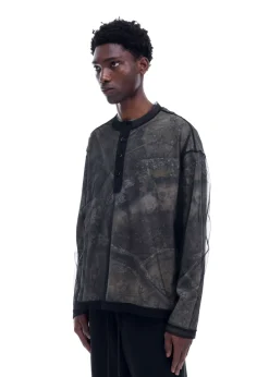 New MESH HENLEY T-Shirts