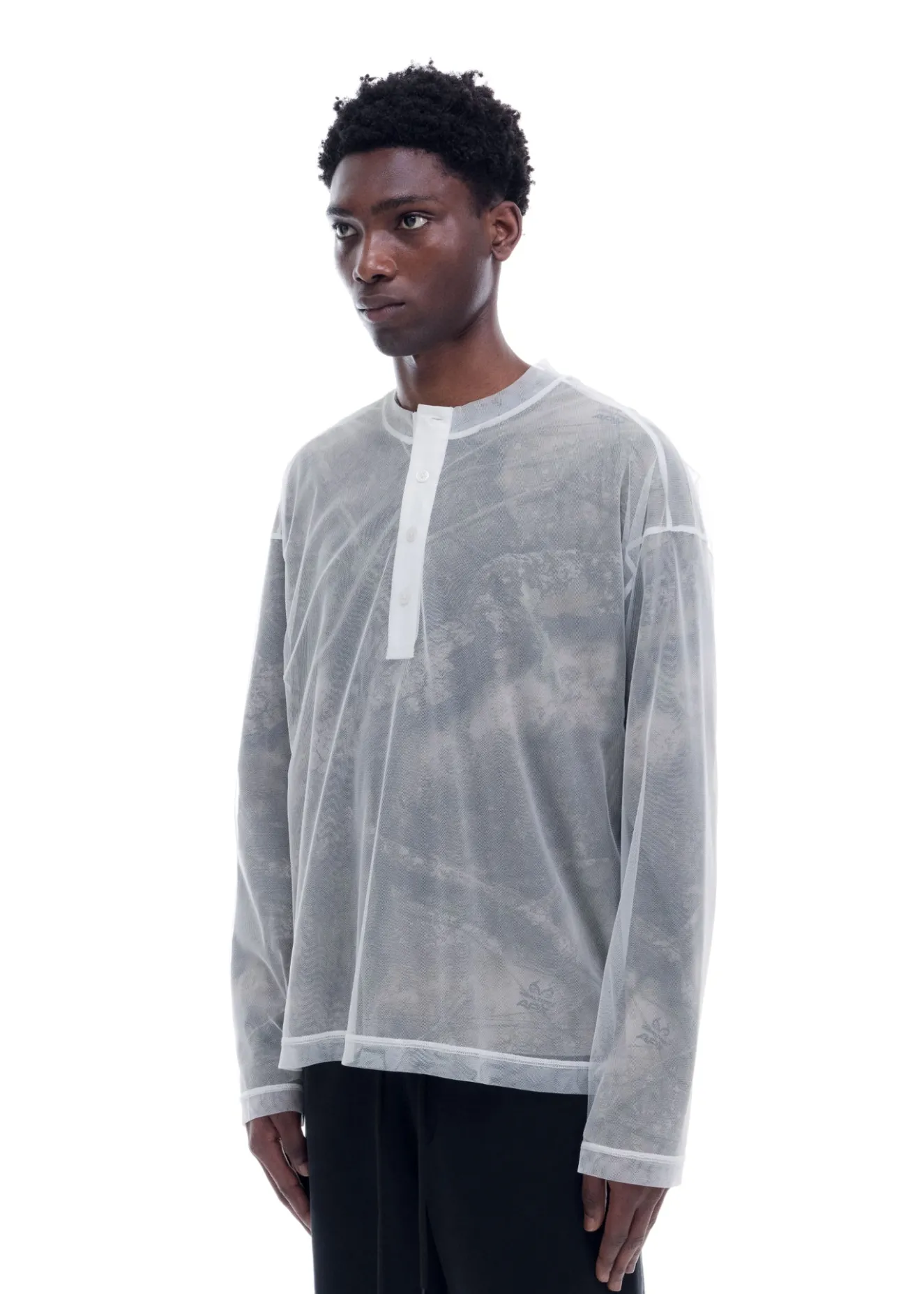 New MESH HENLEY T-Shirts