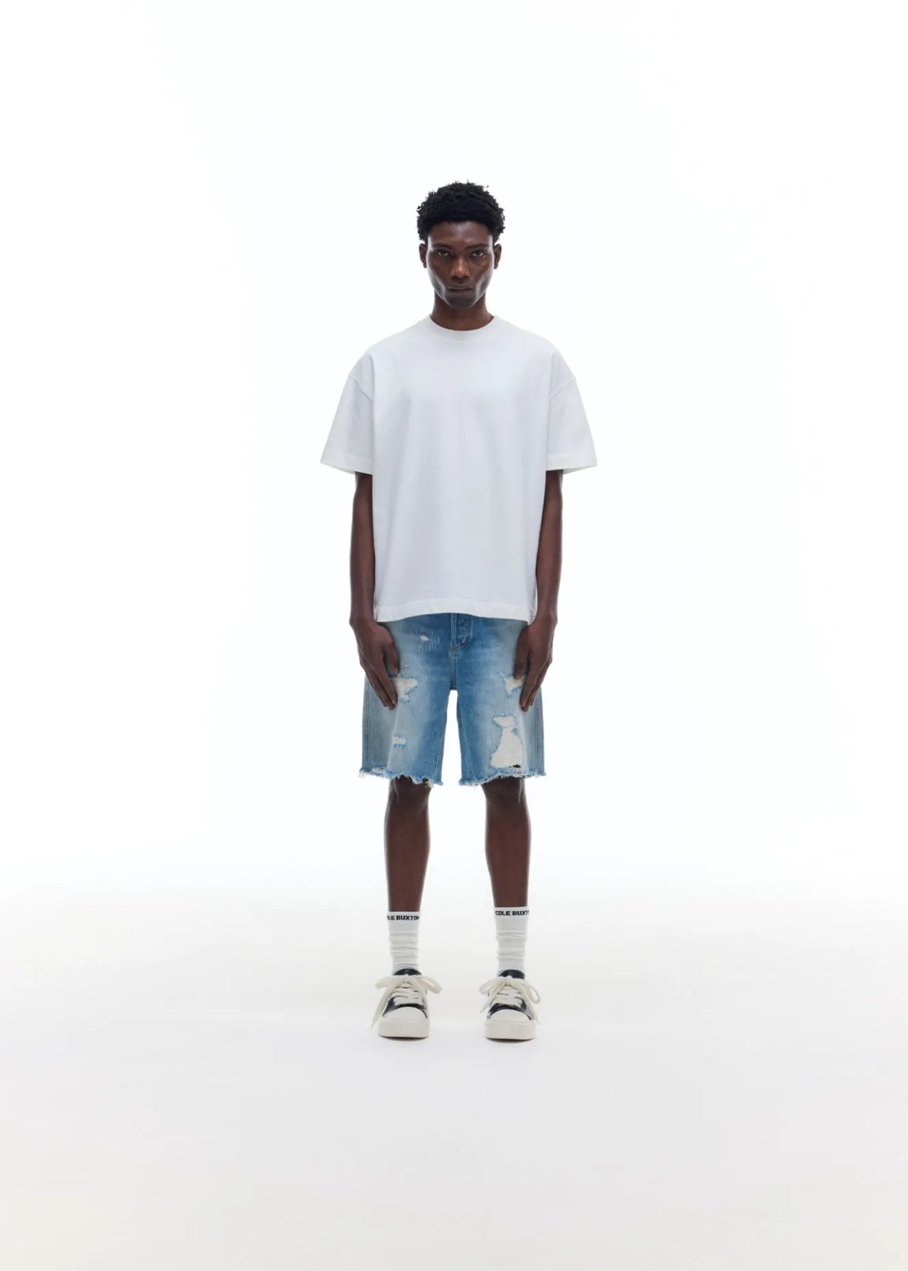 Hot REPAIRED DENIM SHORTS Shorts|Denim