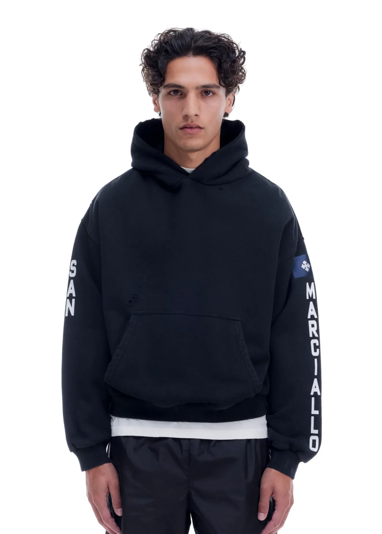Discount SM DISTRESSED HOODIE Hoodies