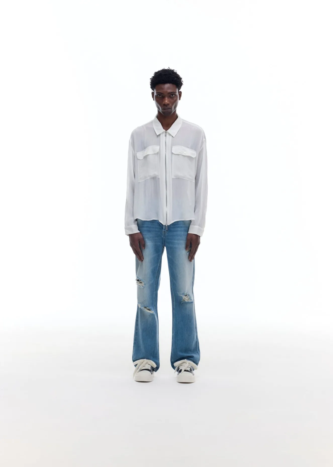 Hot VISCOSE ZIPPED SHIRT Shirts