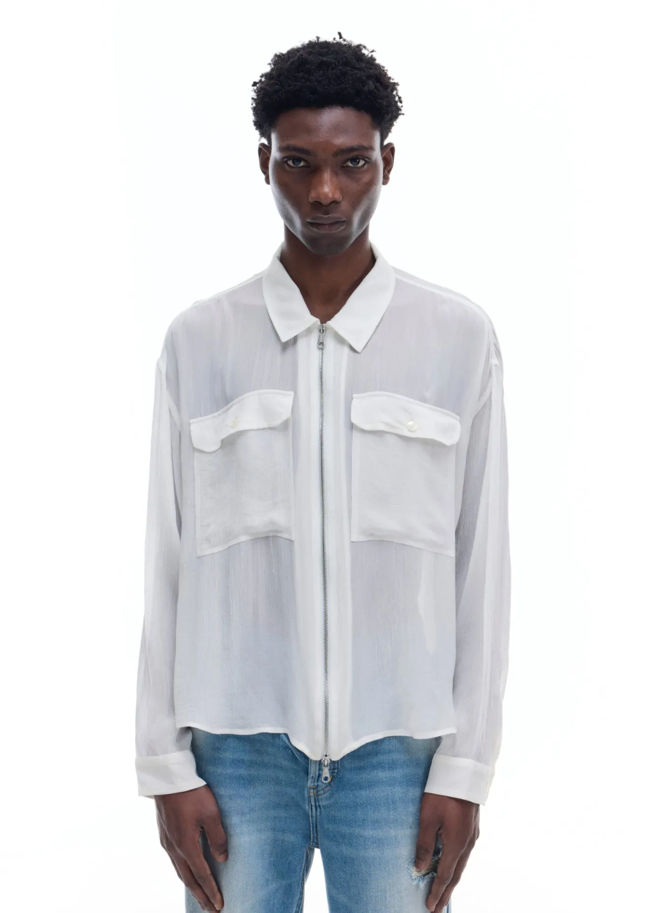 Hot VISCOSE ZIPPED SHIRT Shirts