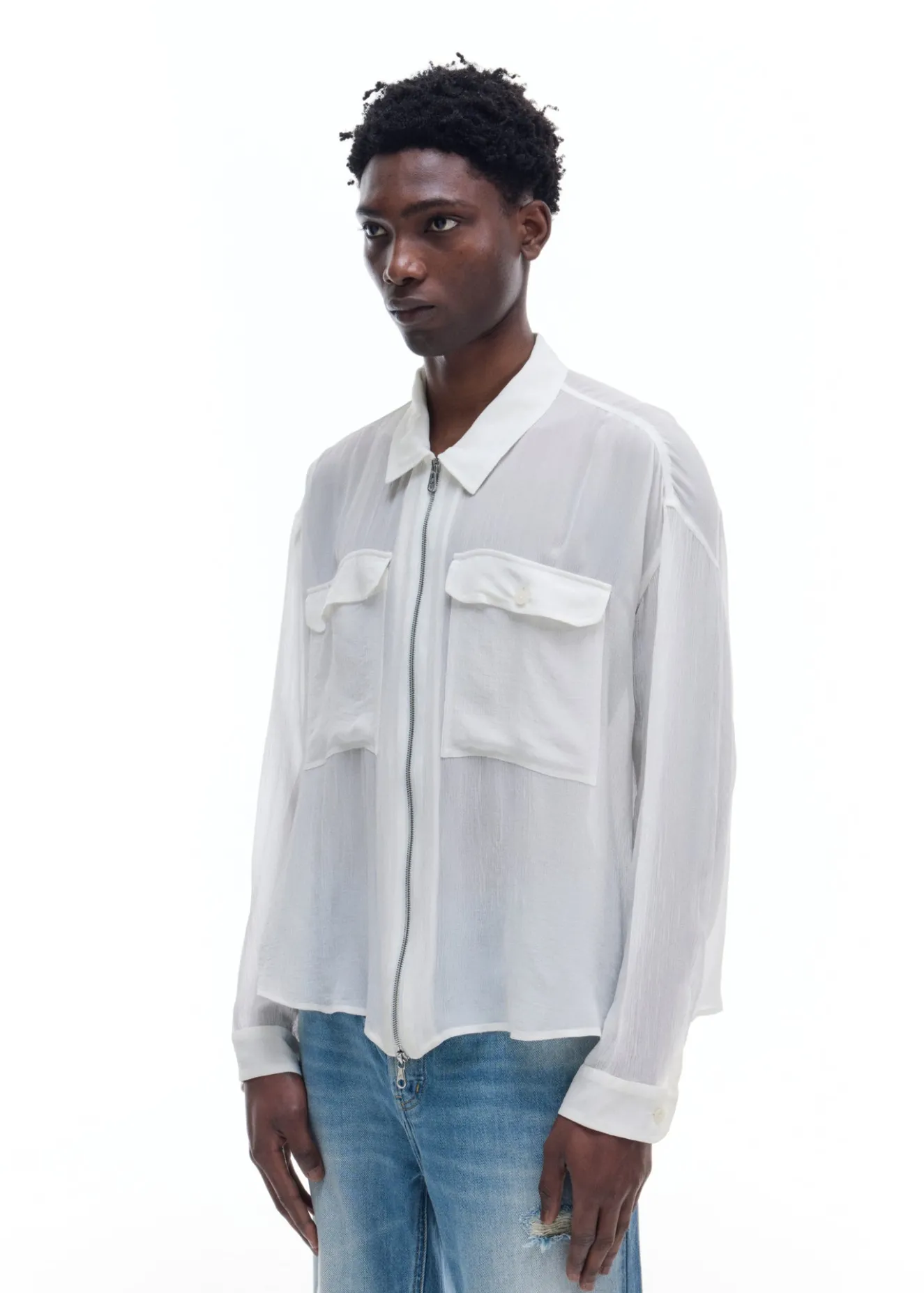Hot VISCOSE ZIPPED SHIRT Shirts