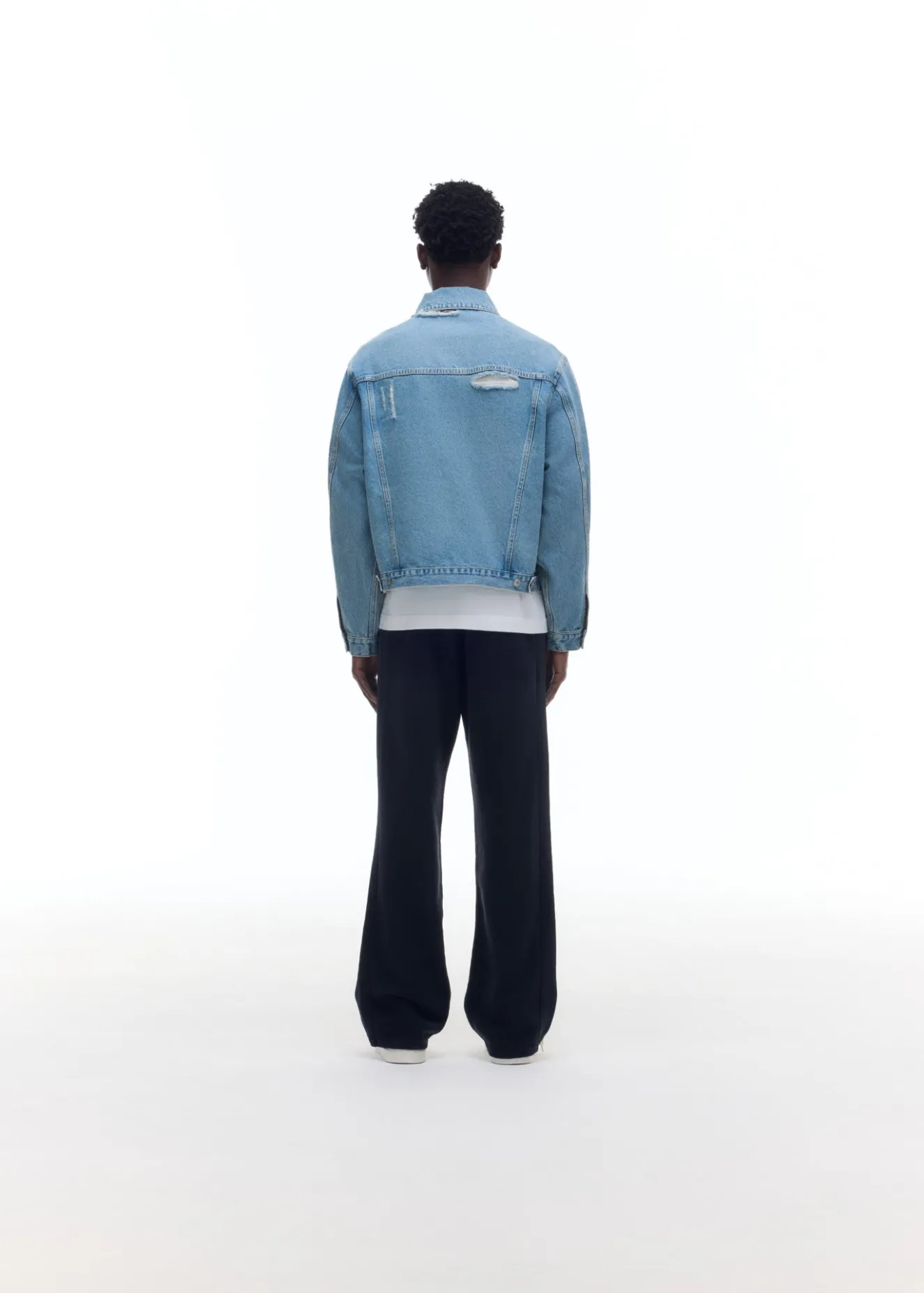 Hot WASHED DENIM JACKET Outerwear|Denim